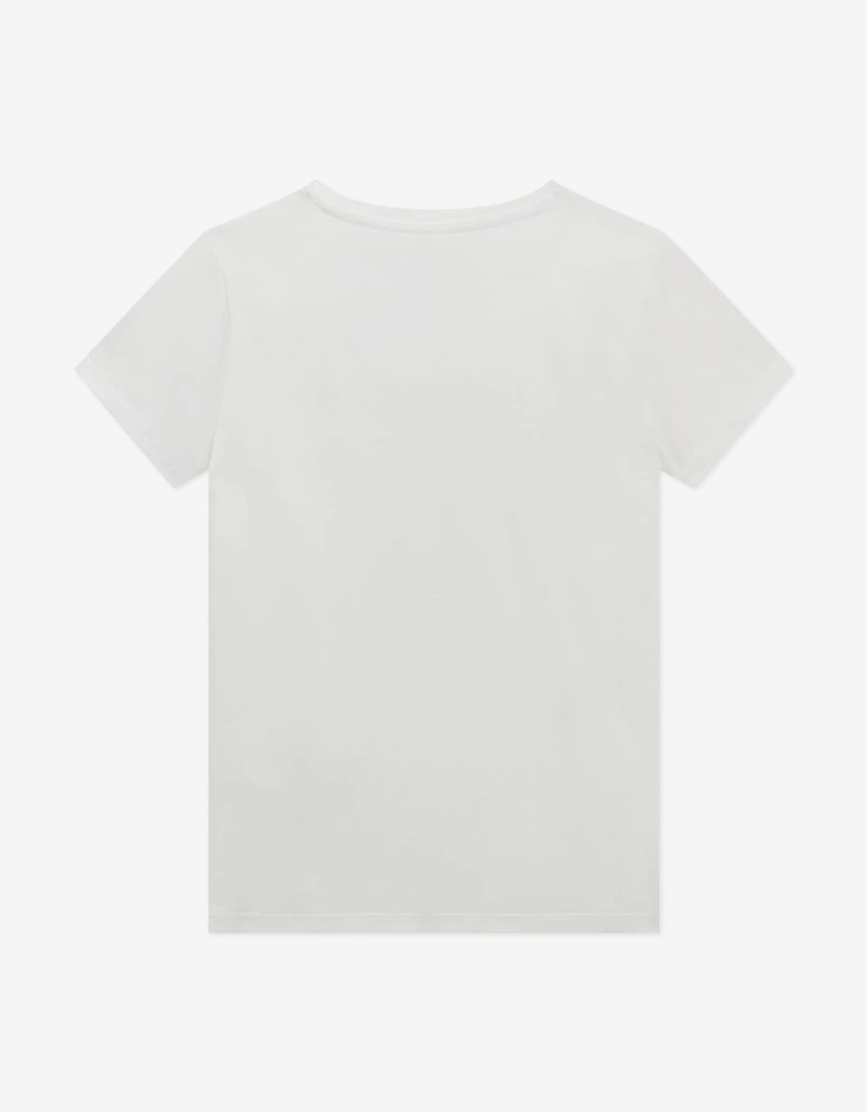 Girls Bear T-Shirt in White