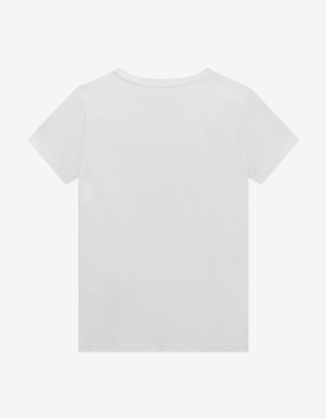 Girls Bear T-Shirt in White