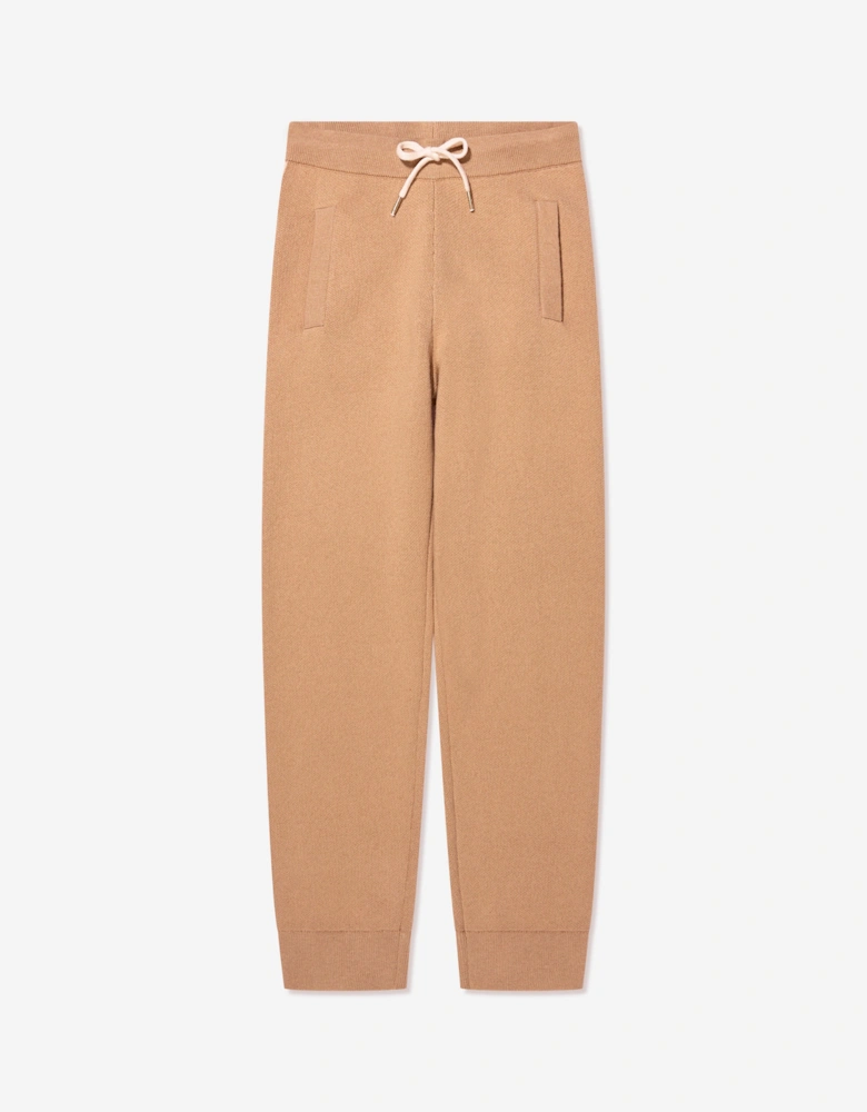 Girls Knitted Trousers in Beige