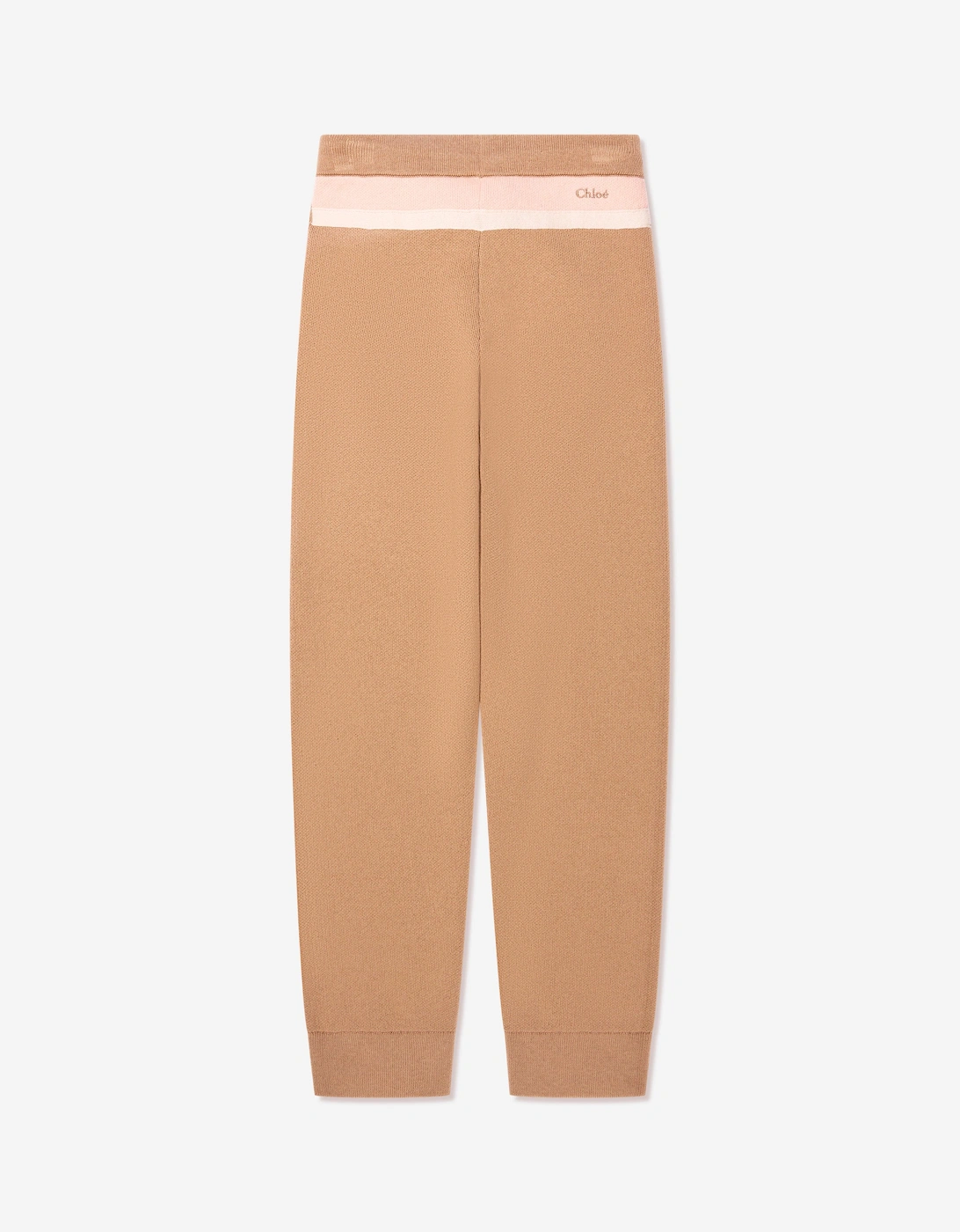 Girls Knitted Trousers in Beige