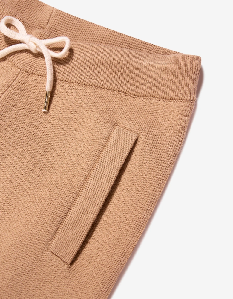 Girls Knitted Trousers in Beige