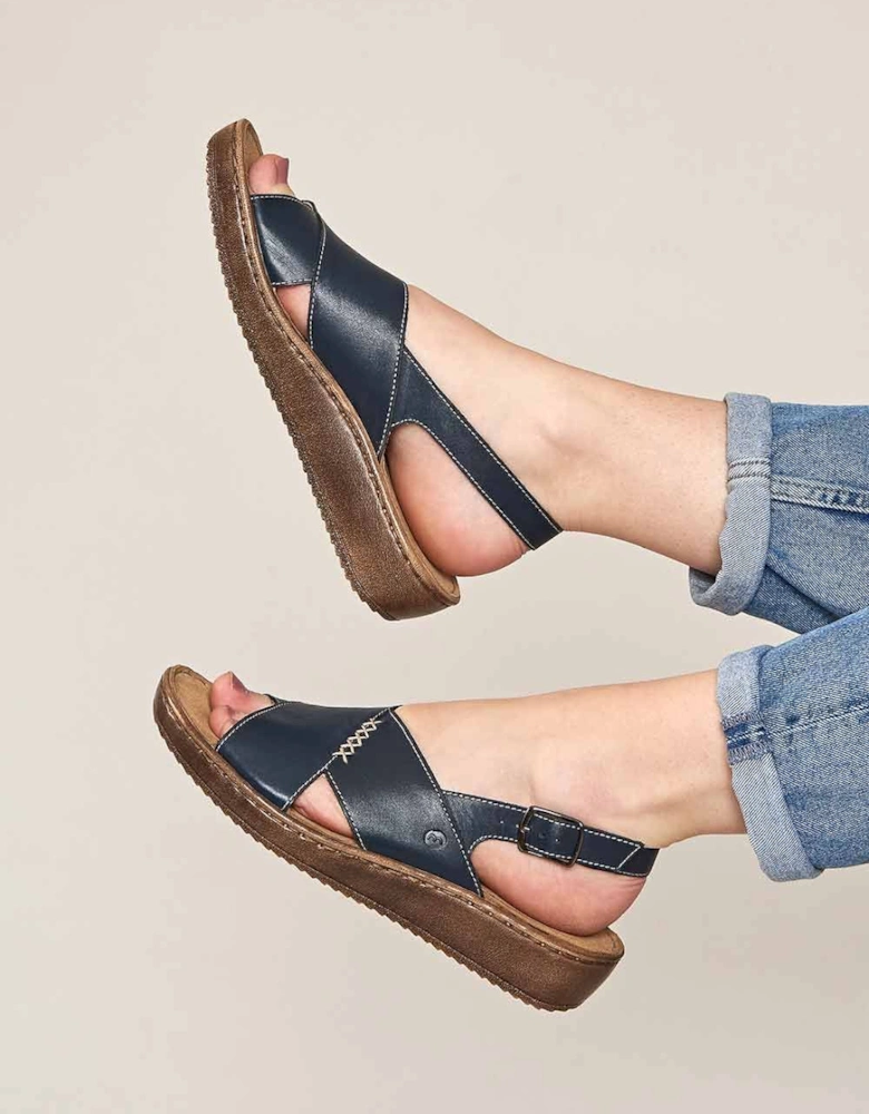 'Santa Barbara' Slingback Crossover Sandals