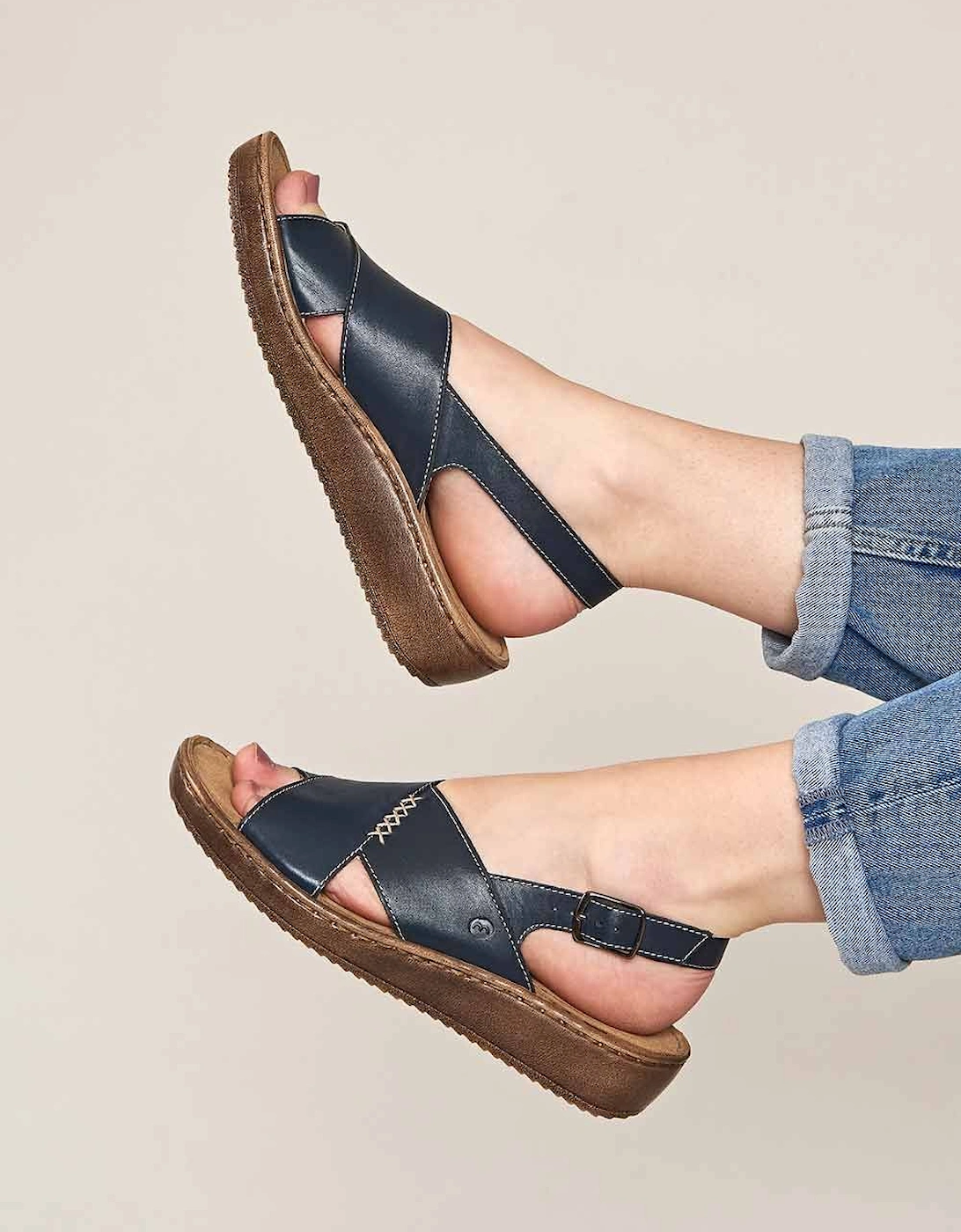 'Santa Barbara' Slingback Crossover Sandals, 2 of 1