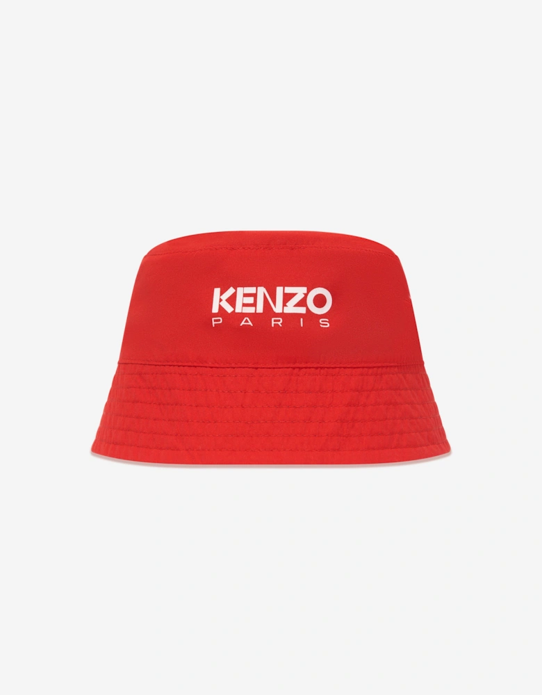 Girls Reversible Bucket Hat in Blue