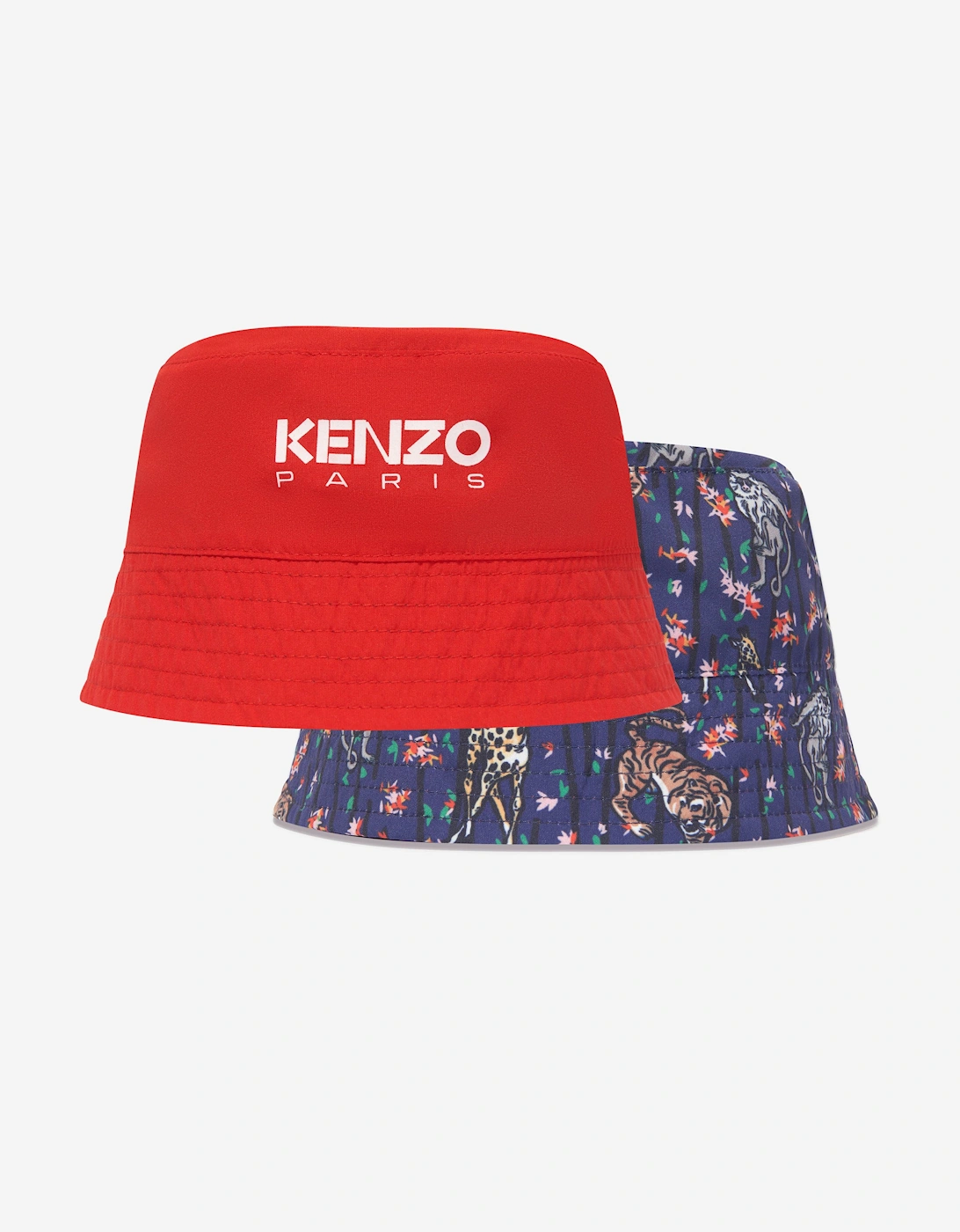 Girls Reversible Bucket Hat in Blue, 5 of 4
