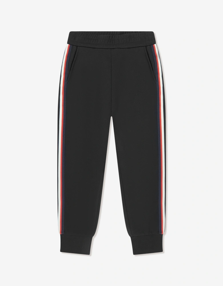 Boys Branded Joggers in Black