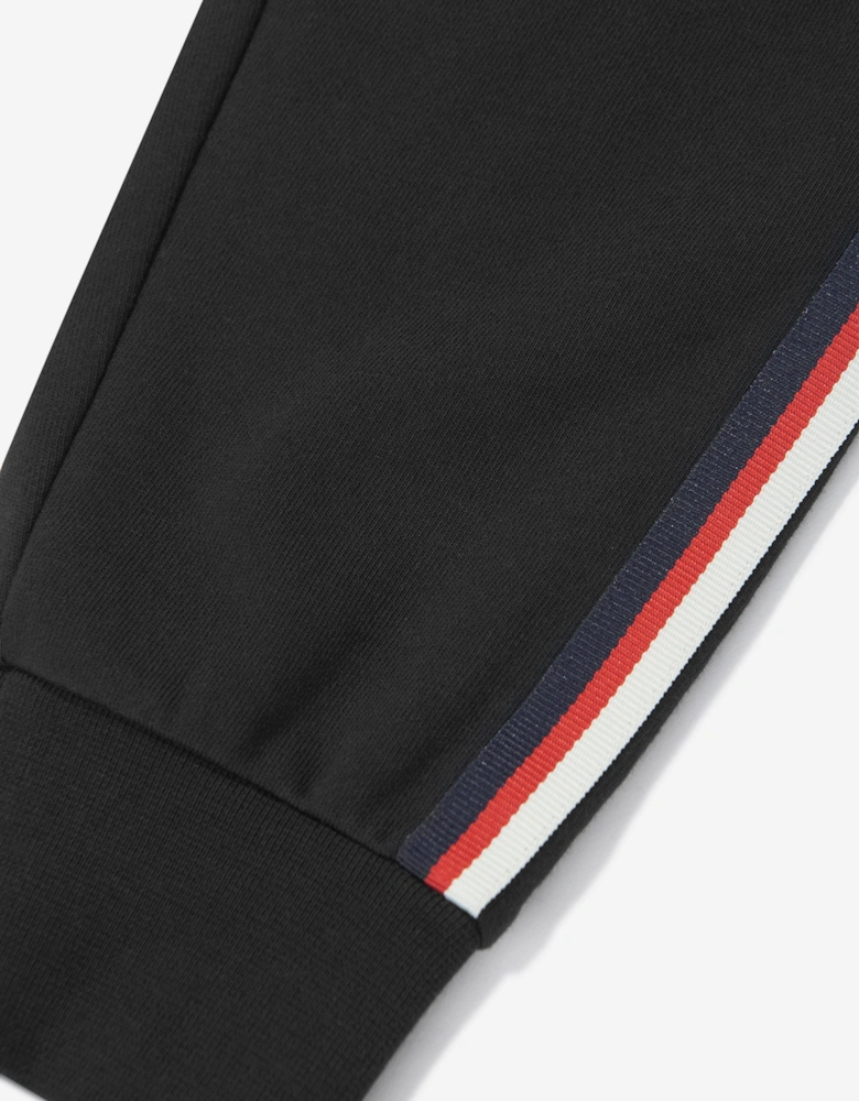 Boys Branded Joggers in Black