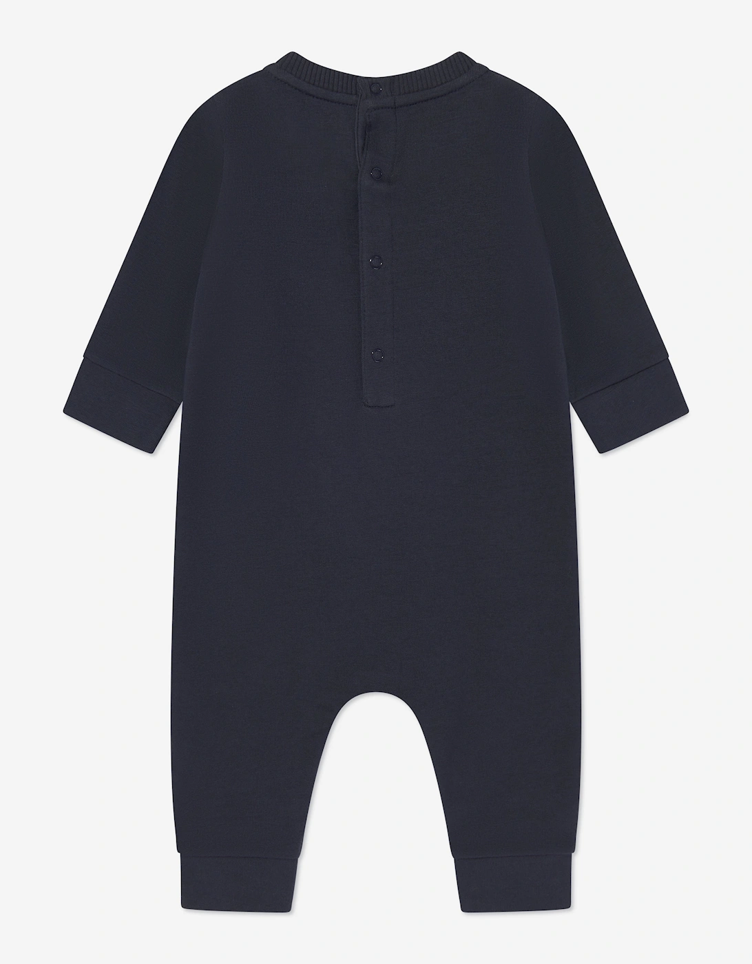 Baby Logo Romper in Navy