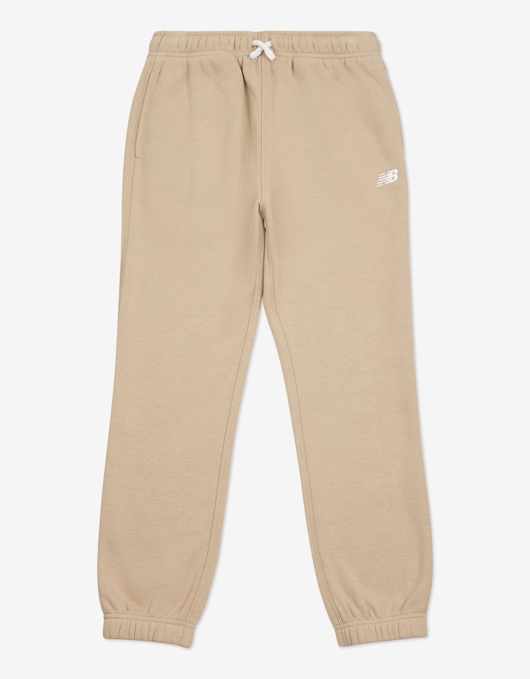 Boys Brush Back Small Logo Joggers in Beige, 5 of 4