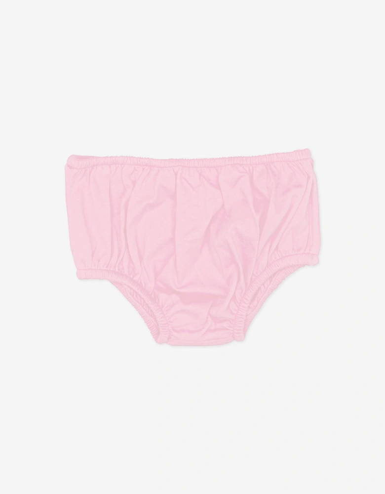 Baby Girls Jersey Dress With Knickers in Pink