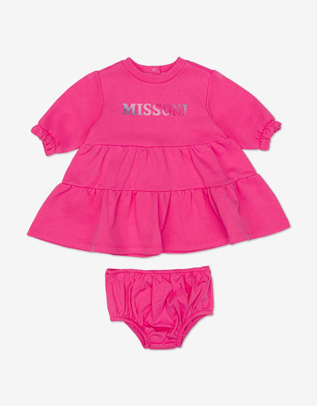 Baby Girls Jersey Dress With Knickers in Pink