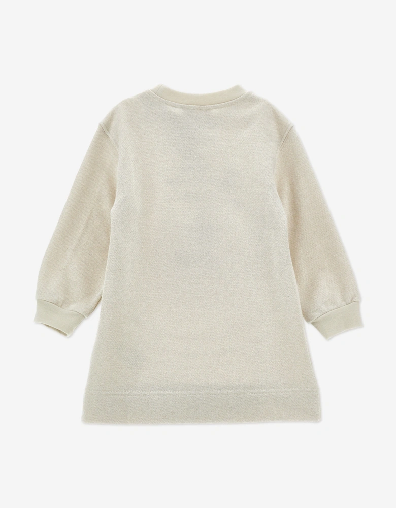 Girls Minnie Mouse Sweater Dress in Beige