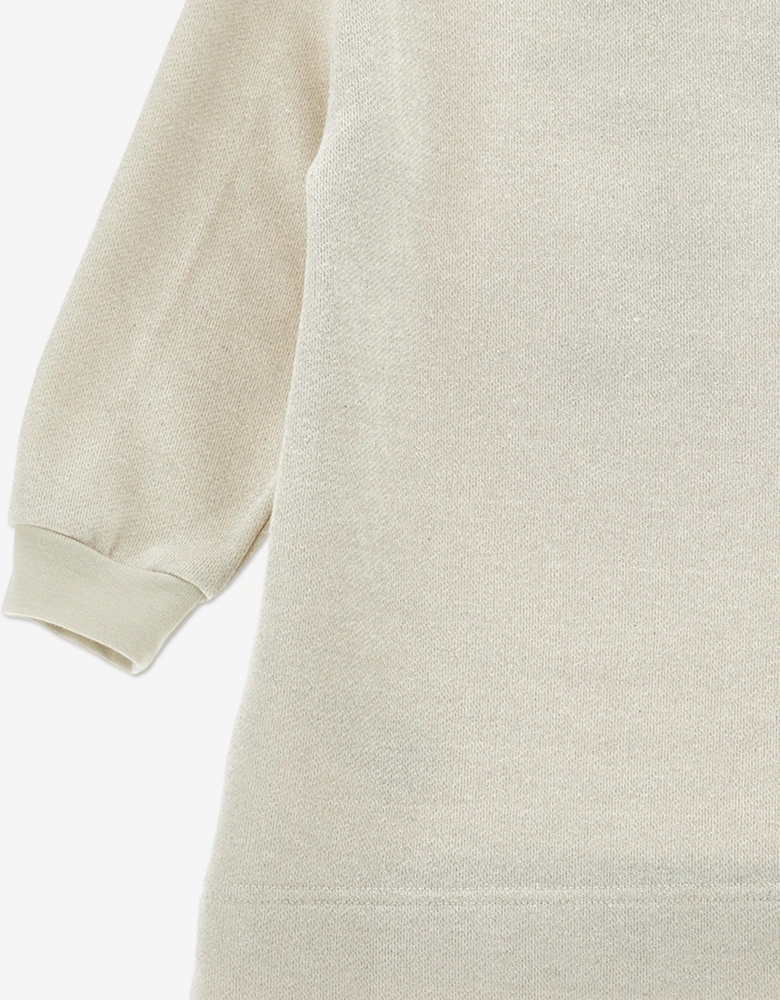Girls Minnie Mouse Sweater Dress in Beige