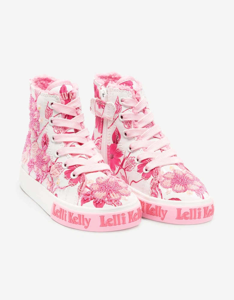 Girls Brooke Mid Baseball Boots in Pink