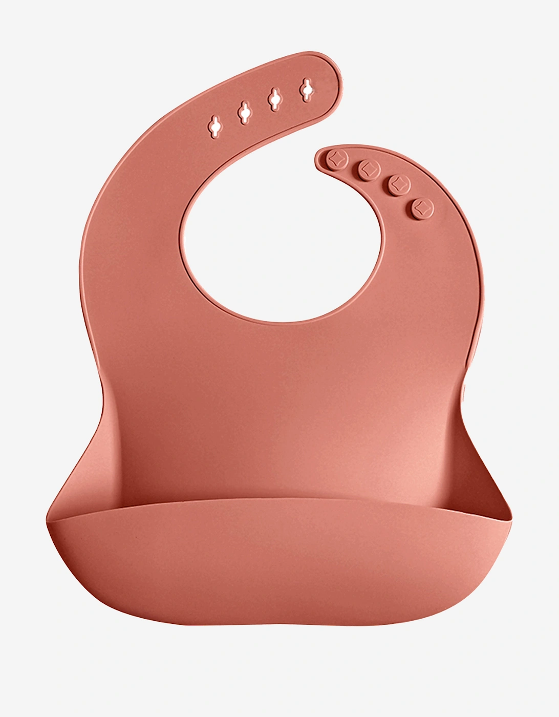 Baby Everyday Silicone Bib in Pink, 4 of 3