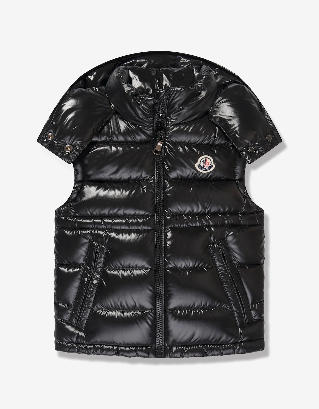 Enfant Girls Down Padded Ania Gilet in Black