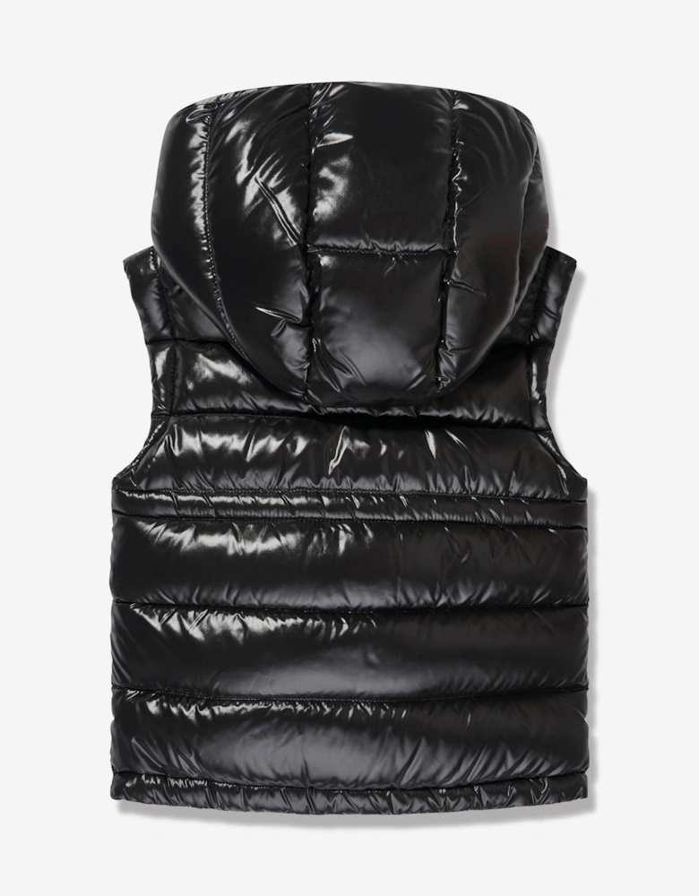 Enfant Girls Down Padded Ania Gilet in Black