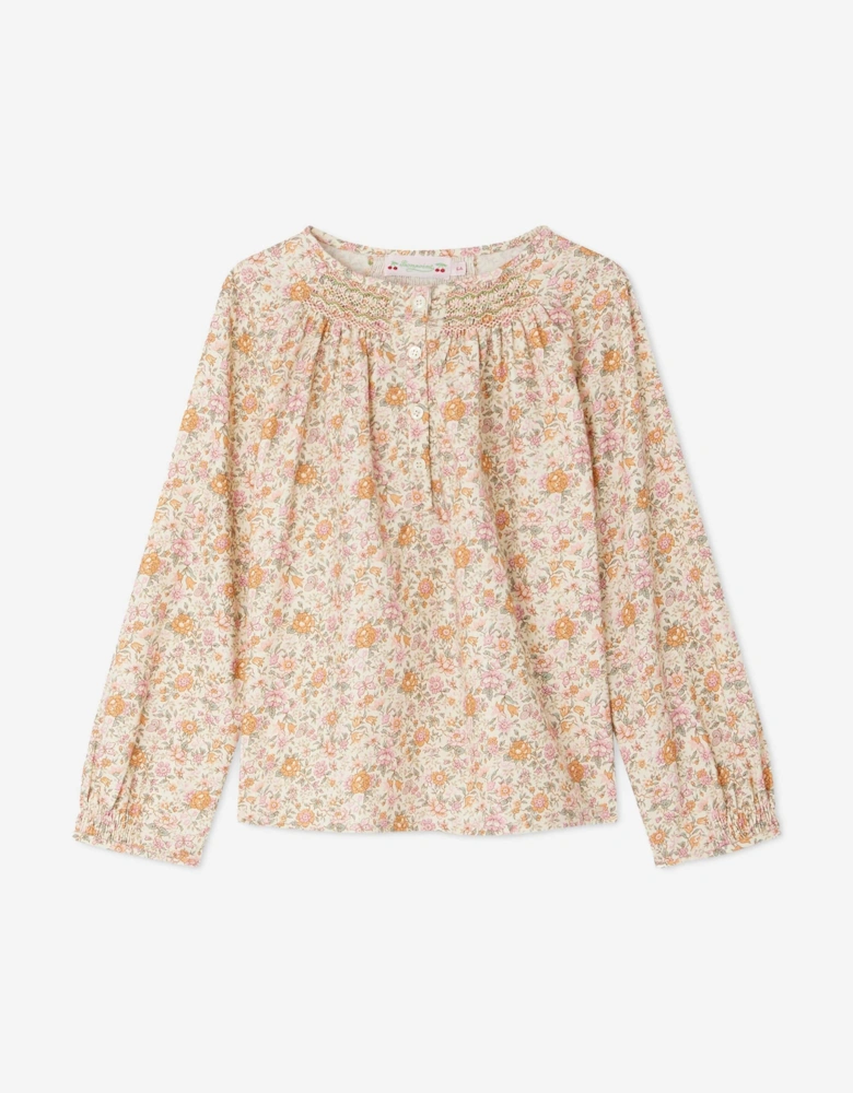 Girls Rose Blouse in Pink