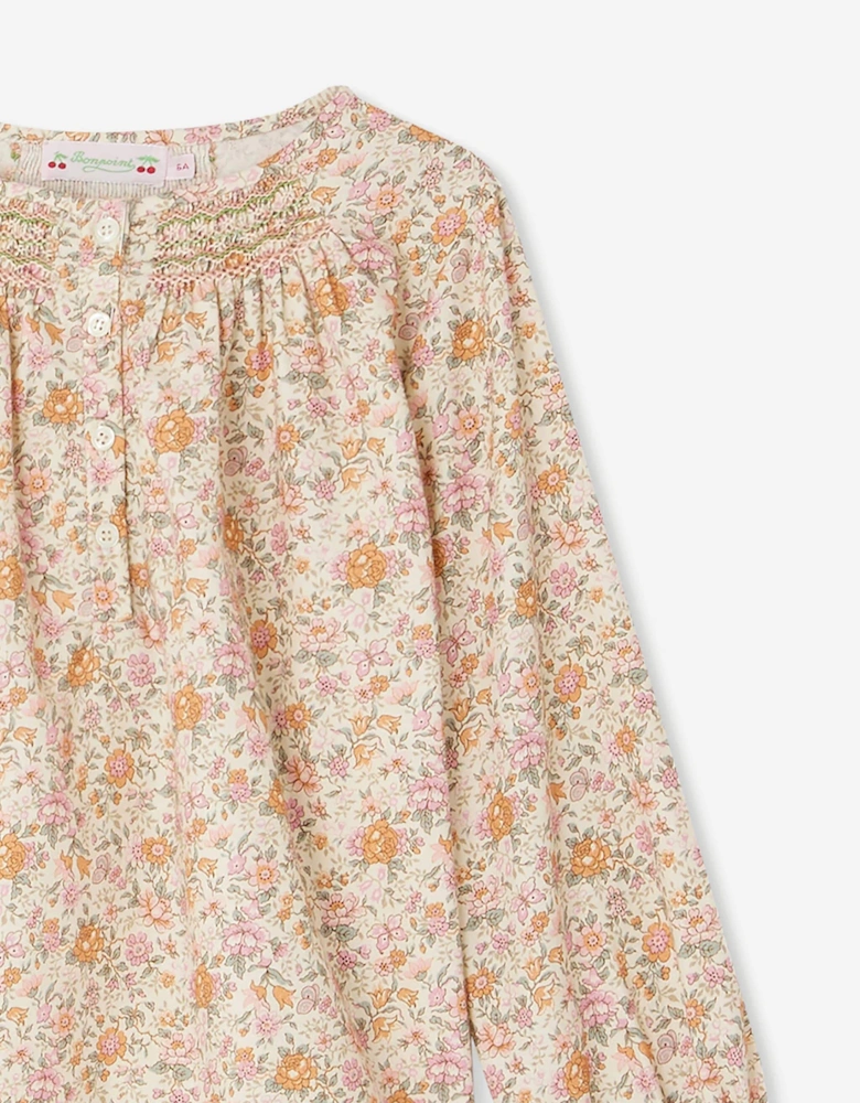 Girls Rose Blouse in Pink