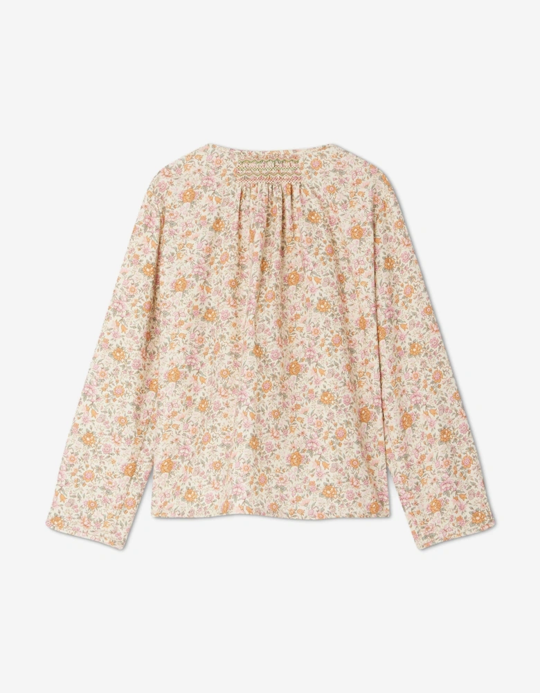 Girls Rose Blouse in Pink