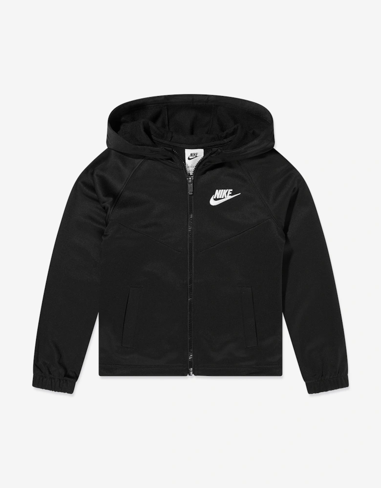 Kids Lifestyle Essentials Full Zip Tracksuit in Black