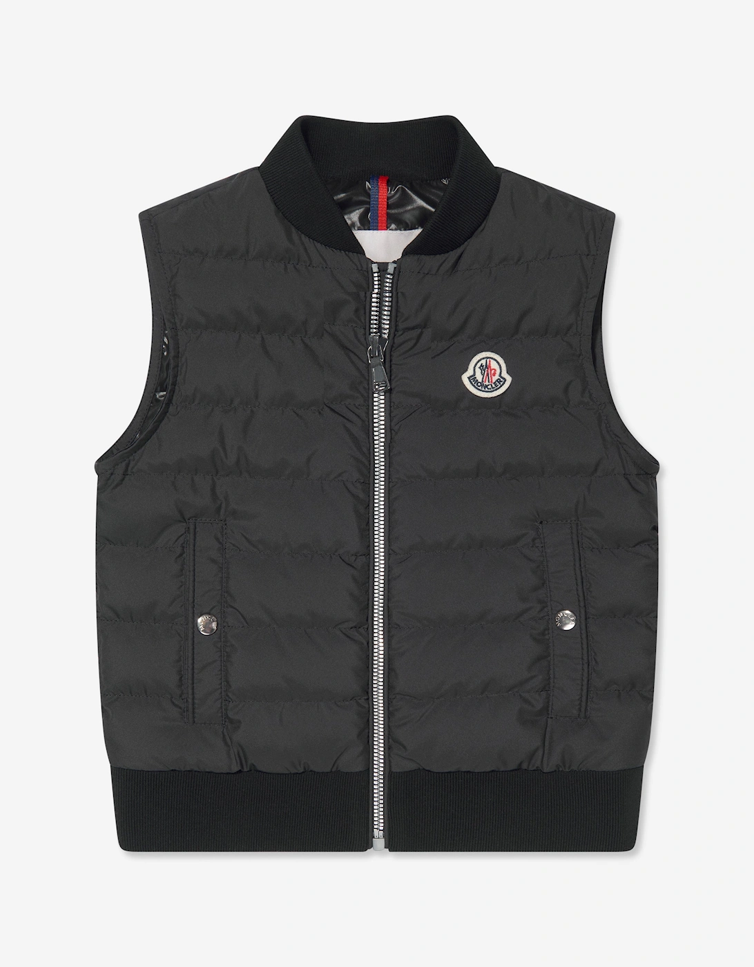 Enfant Boys Down Padded Olu Gilet in Black, 6 of 5