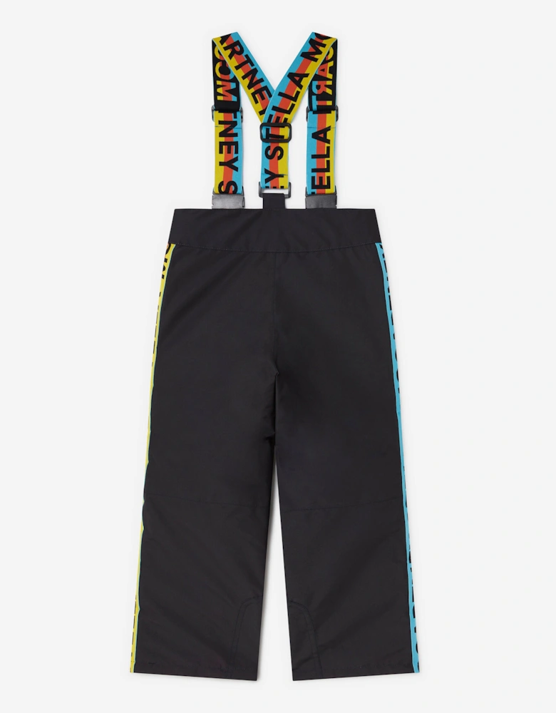 Kids Logo Ski Trousers in Black