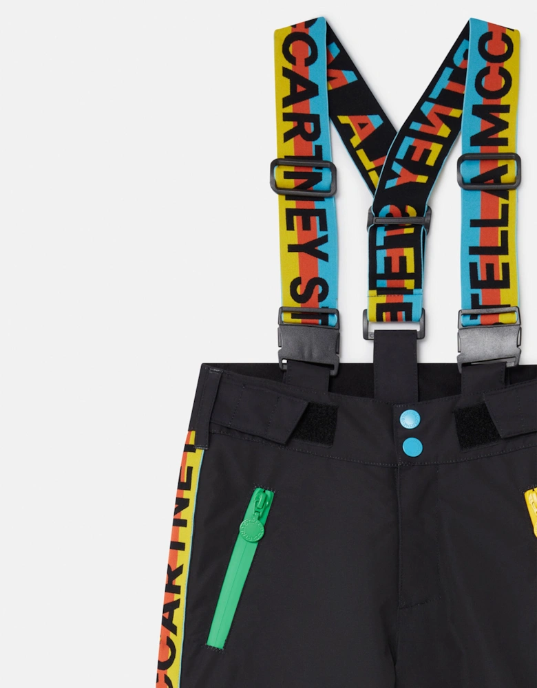 Kids Logo Ski Trousers in Black