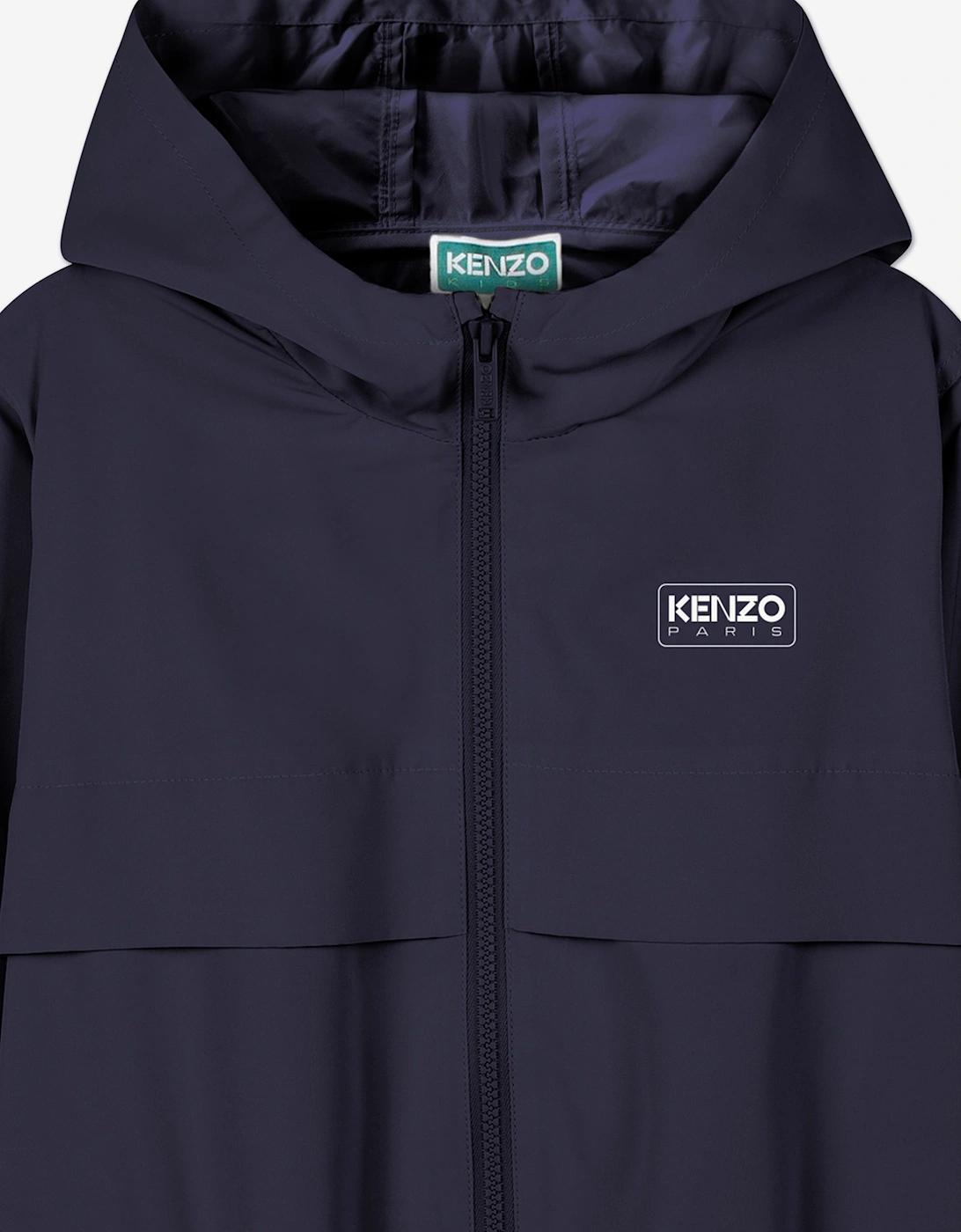 Kids Hooded Windbreaker in Navy