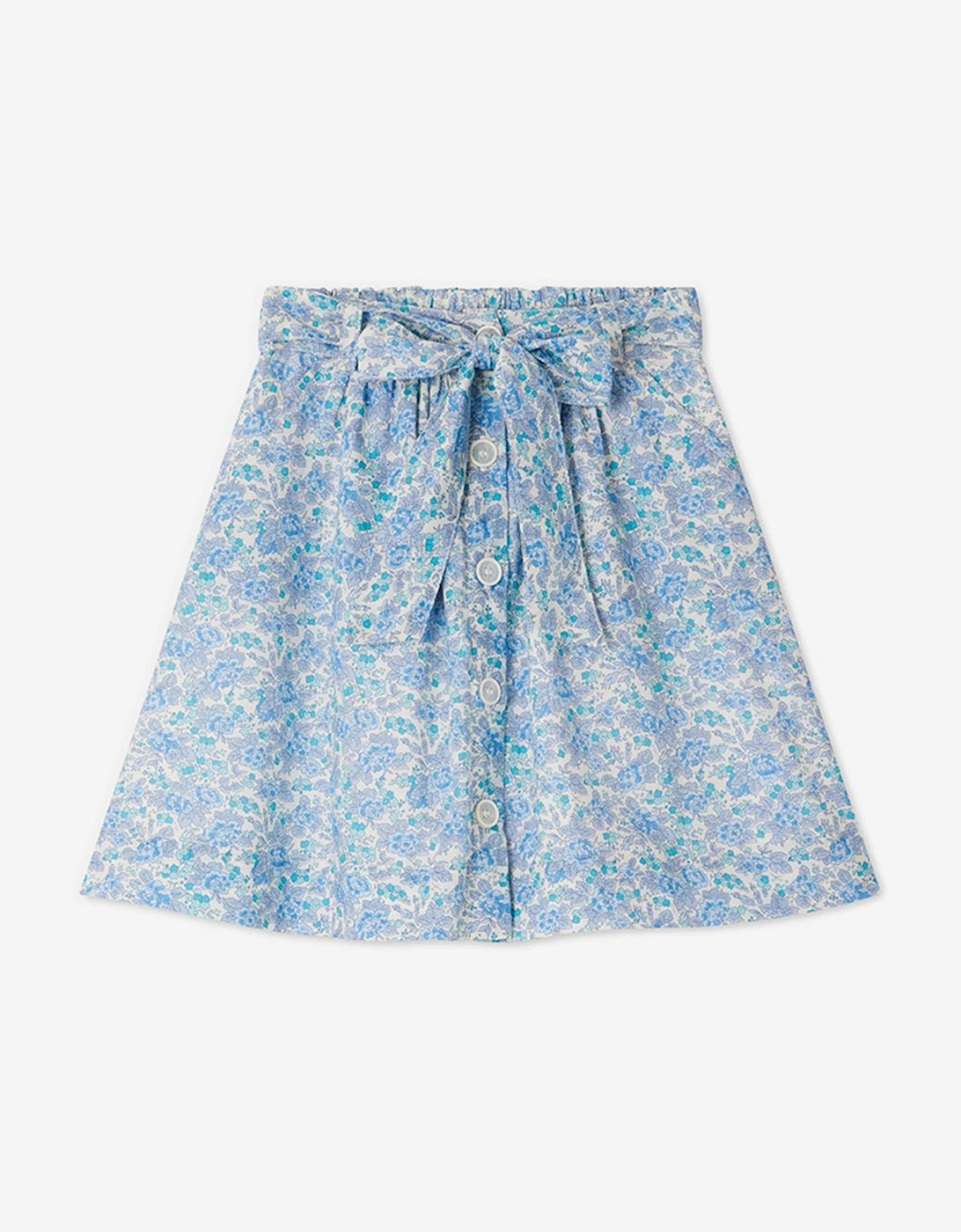 Girls Floral Esterina Skirt in Blue, 4 of 3