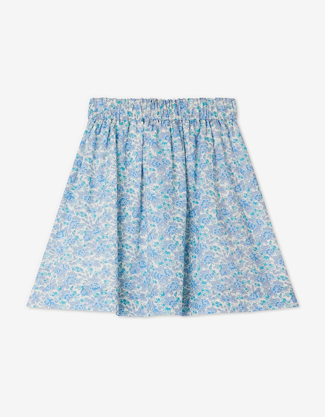 Girls Floral Esterina Skirt in Blue