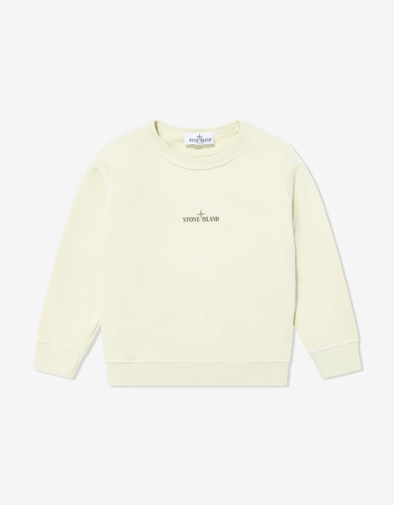 Boys Logo Sweatshirt in Ivory