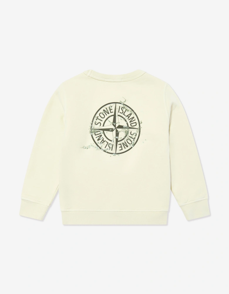 Boys Logo Sweatshirt in Ivory