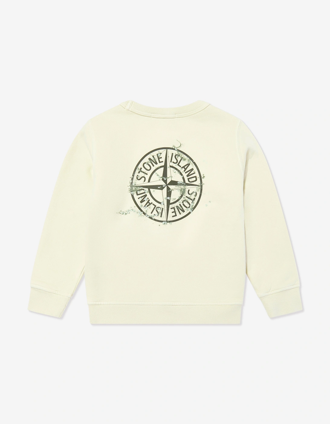 Boys Logo Sweatshirt in Ivory