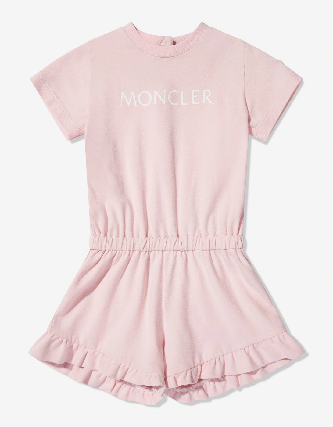 Enfant Baby Girls Logo Playsuit in Pink, 5 of 4