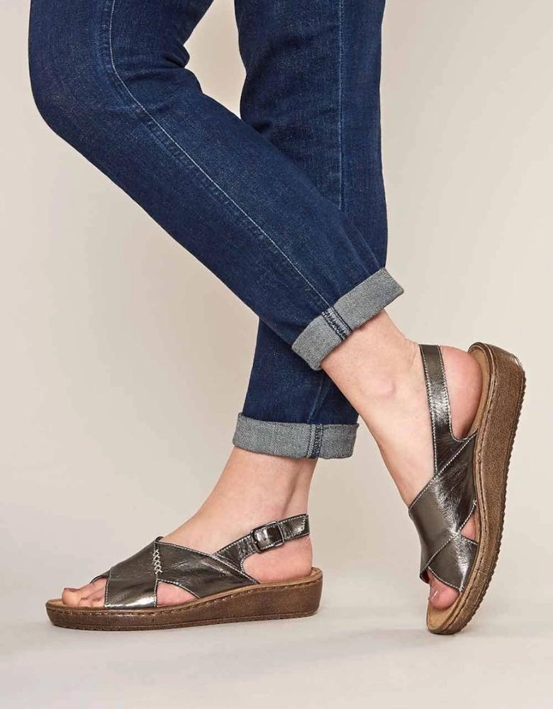 'Santa Barbara' Slingback Crossover Sandals