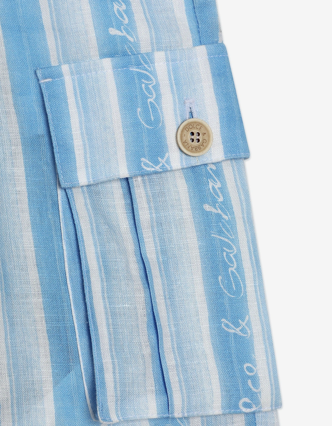 Boys Striped Cargo Shorts in Blue
