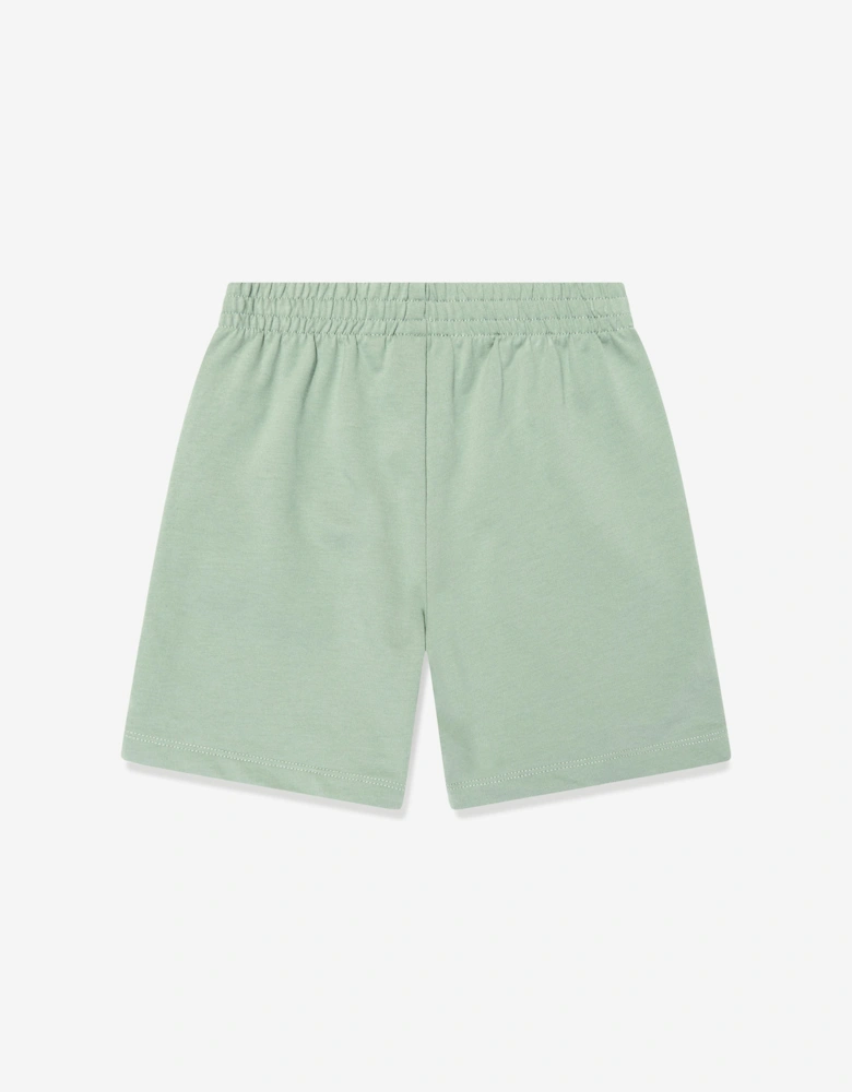 Boys Logo Bermuda Shorts in Green