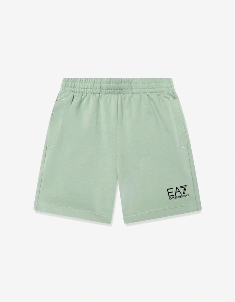 Boys Logo Bermuda Shorts in Green