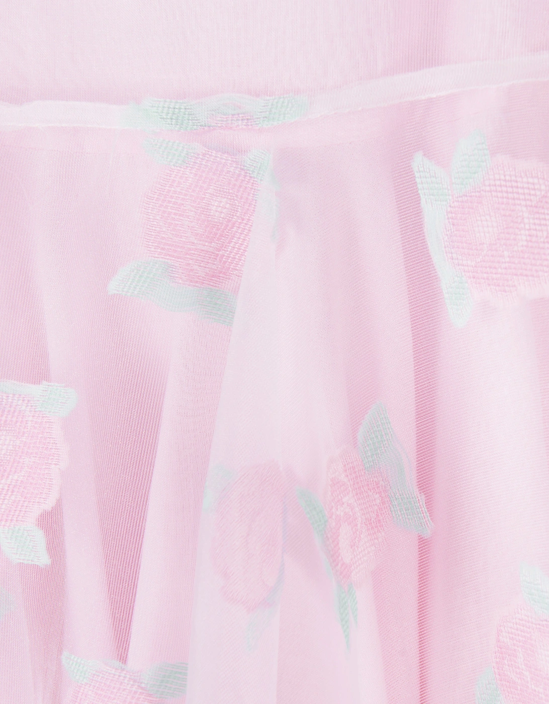 Girls Micro Flowers Princess Dress in Pink