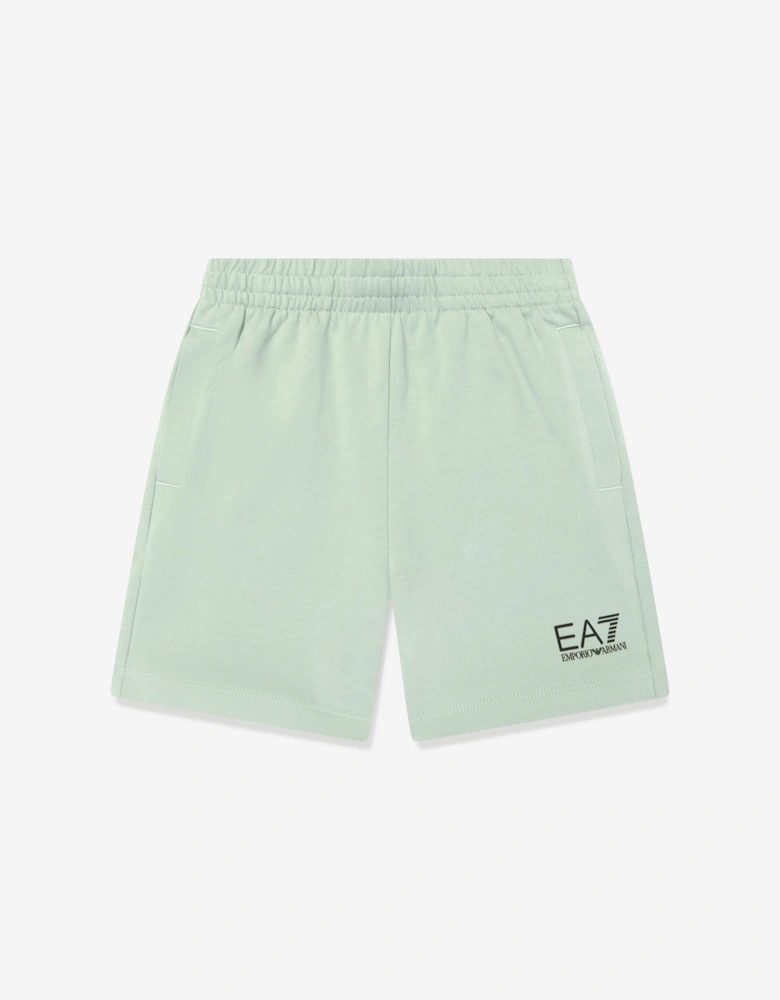 Boys Logo Bermuda Shorts in Green