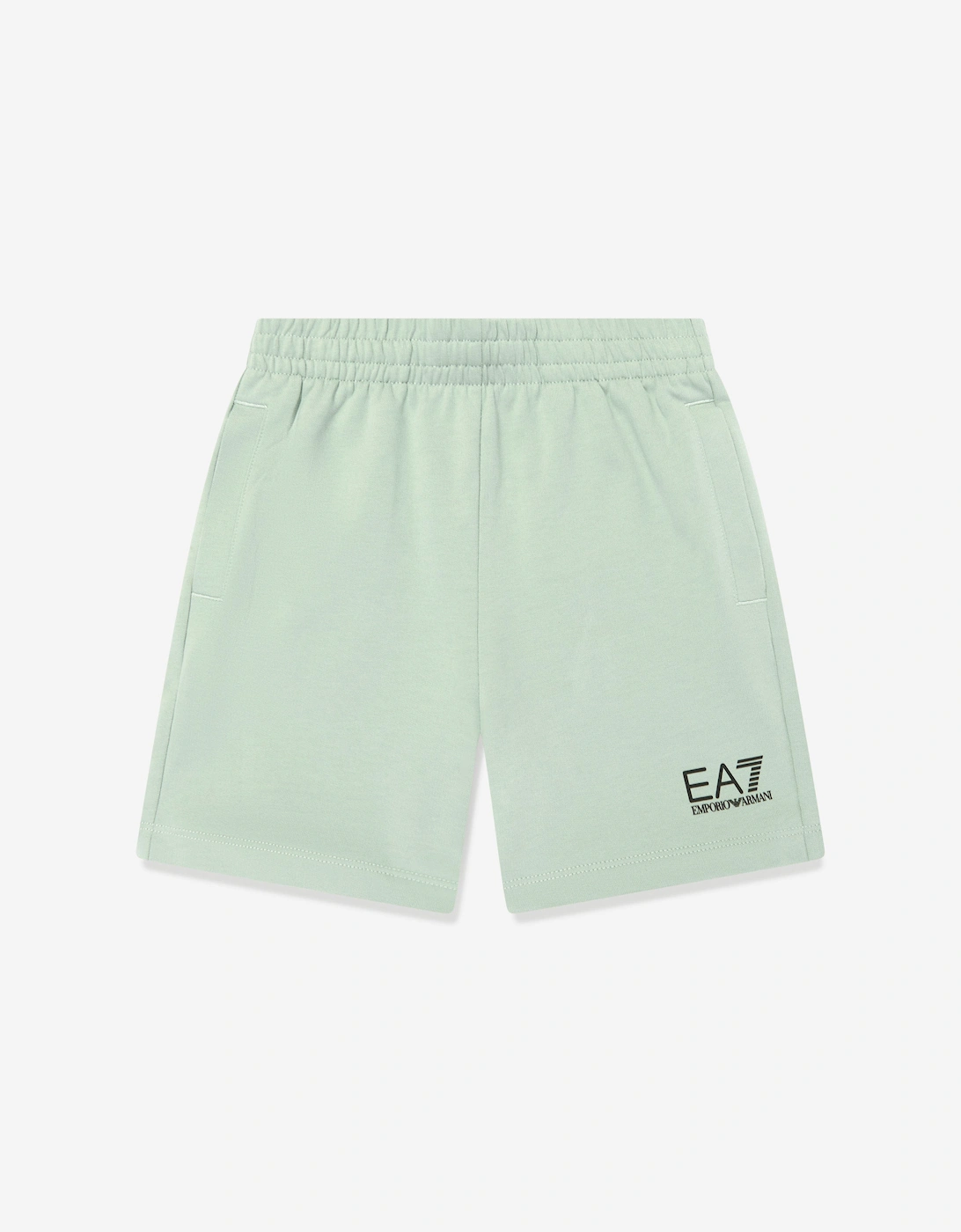 Boys Logo Bermuda Shorts in Green