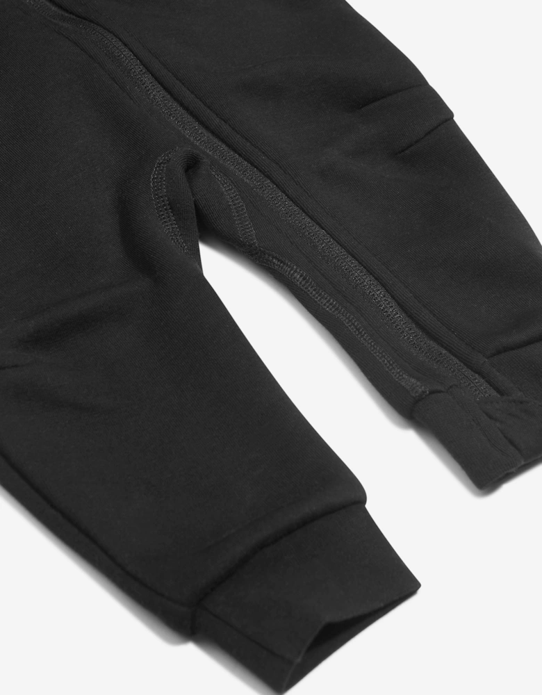 Baby Boys Tech Fleece Hooded Coverall in Black