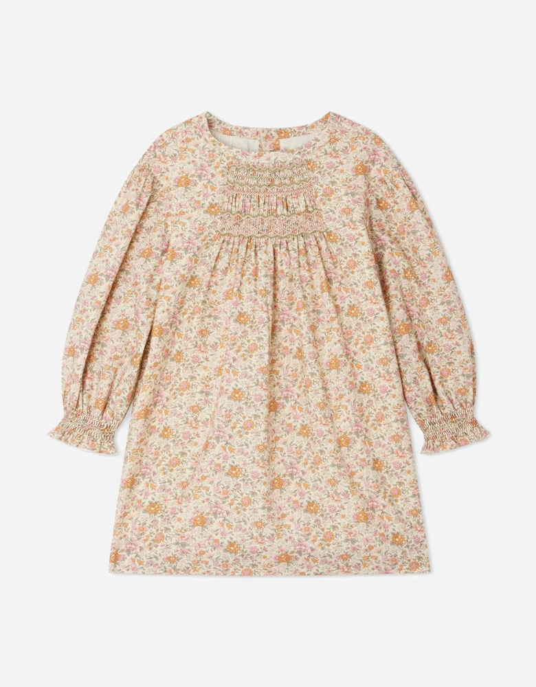 Girls Floral Divine Dress in Pink