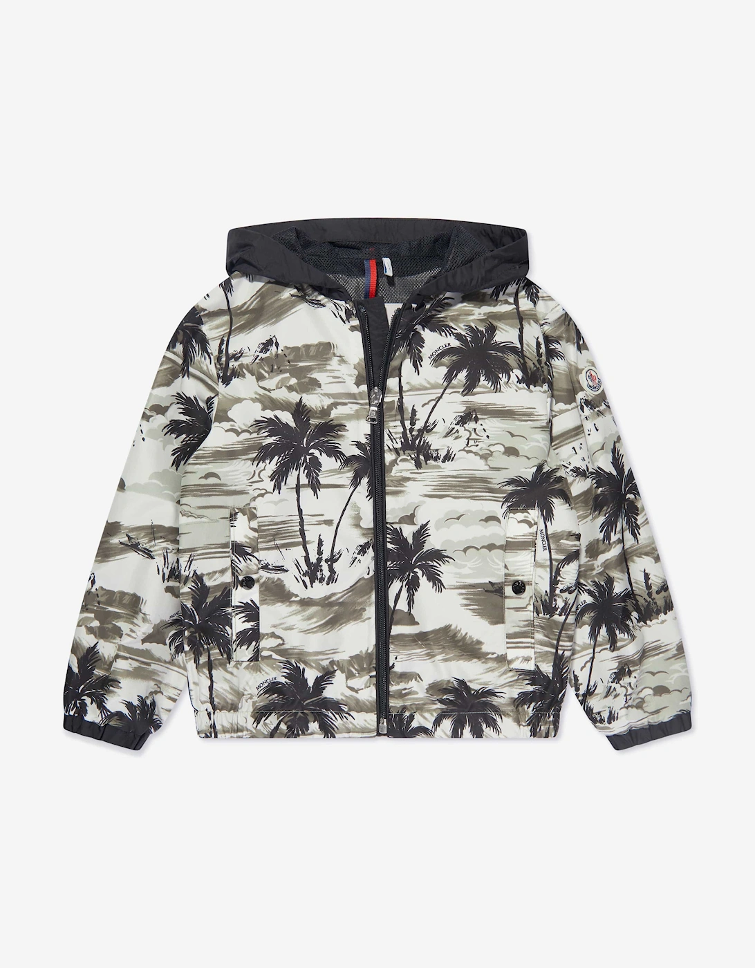 Moncler Boys Green Enfant Palm Tree Keenan Jacket In - : 4 Years Size 4 Yrs Kids