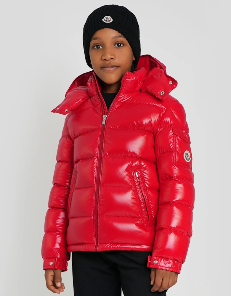 Enfant Boys Down Padded New Maya Jacket in Red