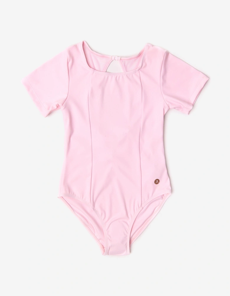 Girls Saute Leotard in Pink
