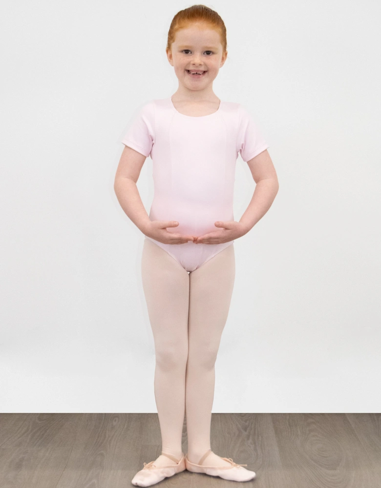 Girls Saute Leotard in Pink