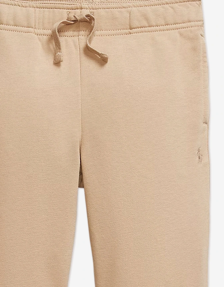 Boys Logo Joggers in Beige