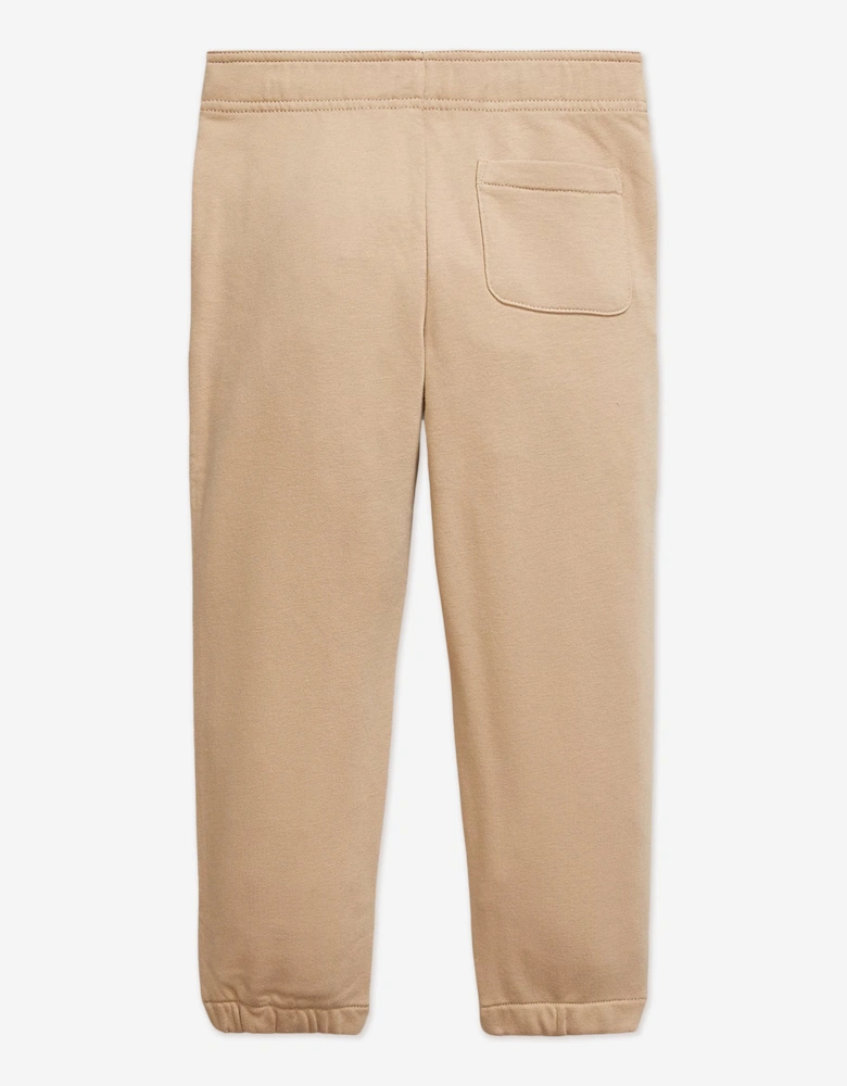 Boys Logo Joggers in Beige